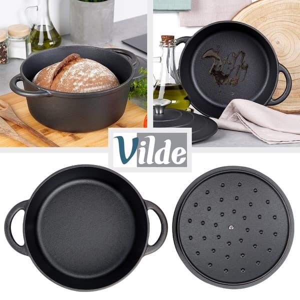 Støbejernsgryde med låg CAST LINE 22 cm, 2,6 l