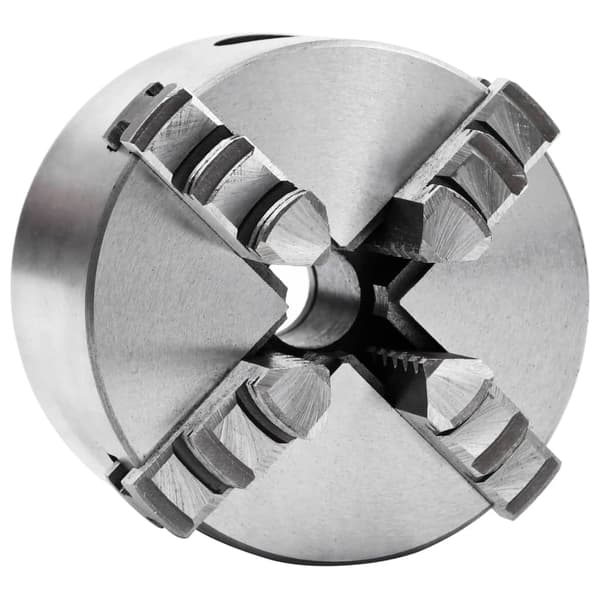 vidaXL Självcentrerande svarvchuck, 4 käftar, 80 mm, stål