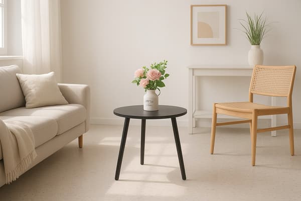 Sofabordskammel sort MDF 40x41cm ZUZU 1 stk.