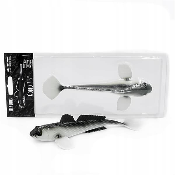 Gummi Lockbete GOBIO 18,6cm Vertical 001 Vit Libra Lures