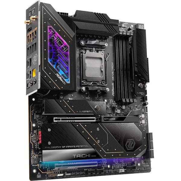 ASRock X870E Taichi E-ATX moderkort, DDR5, Wi-Fi 7, RGB