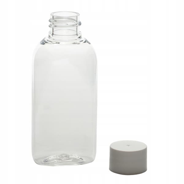 Muovipullo korkilla, 50 ml, 10 kpl.