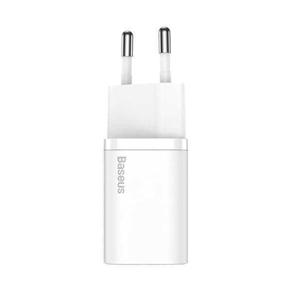 Baseus Super Si snabbladdare 1C 25W (vit)