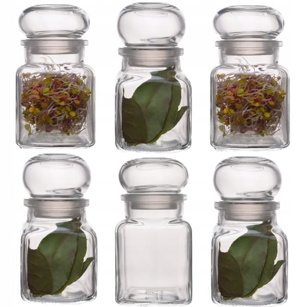 12x lufttætte krydderikrukker 150ml + låg til bryllupsgave