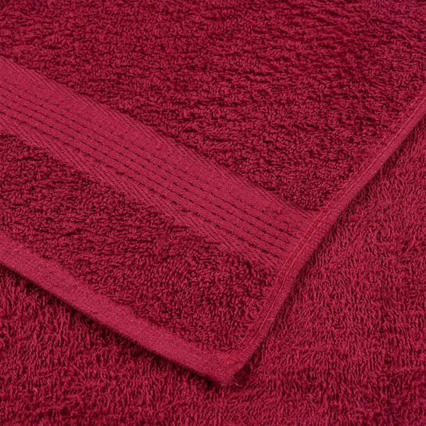 vidaXL Handdukar, 2 st, Bordeaux 30x30 cm, 100% bomull