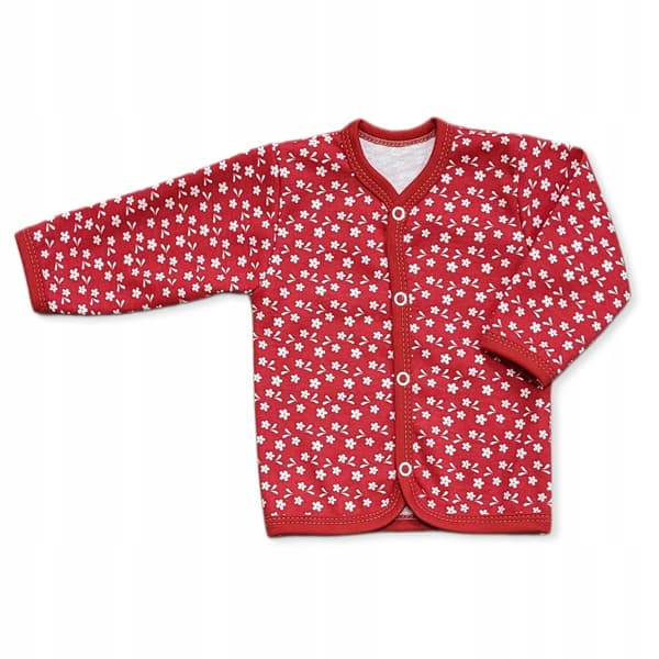 Kaftan kaftanik 80 babybluse med knapper og blomster