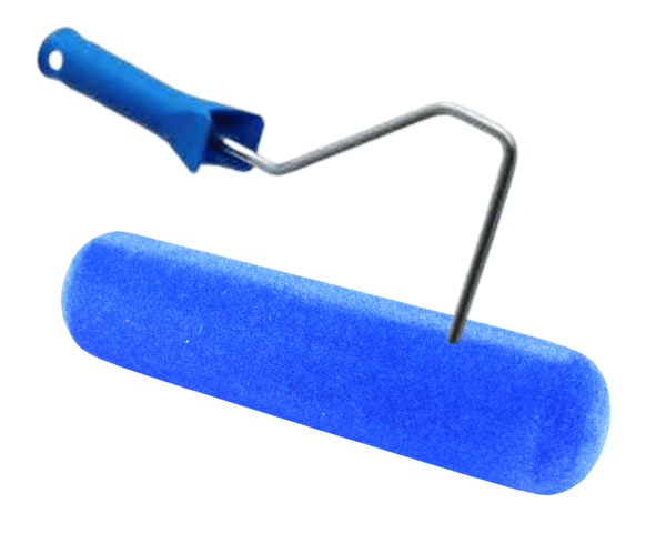 Målarulle universell Flock blå 35x150mm