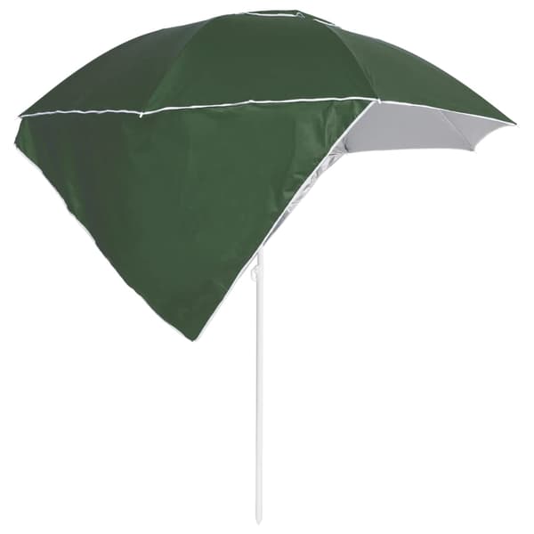 vidaXL Rantavarjo sivuseinillä vihreä 215 cm