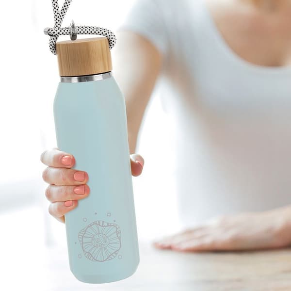Termosflaska stål blå vakuum 580 ml
