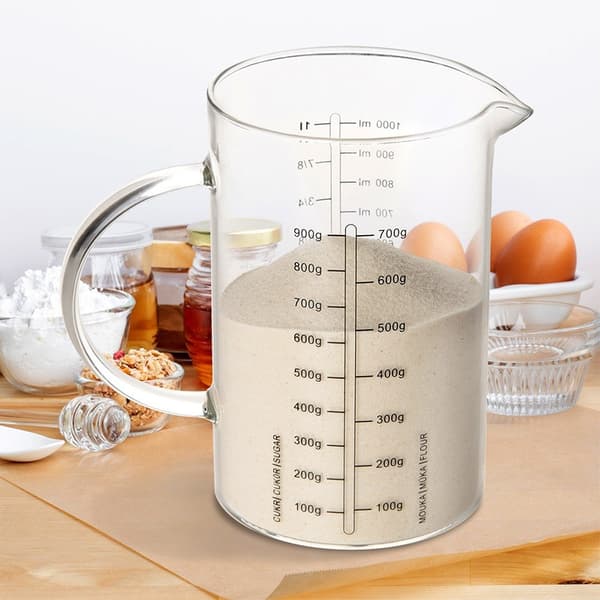 Köksmåttkopp i glas 1 l