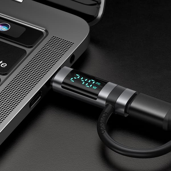 MCDODO ADAPTER USB-C USB TYPE C HURTIGOPLADNING 240W METER