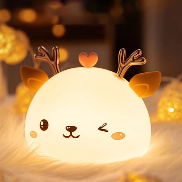 Silikonihirven LED RGB -yölamppu