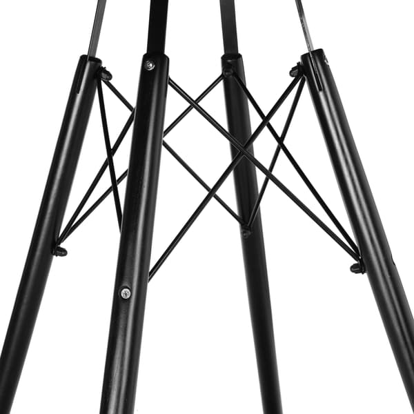PARIS BLACK DTW runt bord 80 cm vit marmor