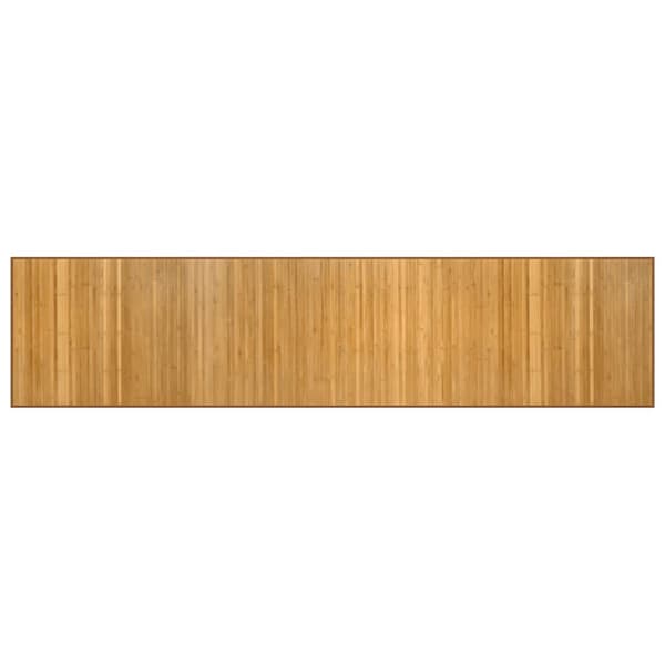 vidaXL Suorakulmainen matto, Luonnonvärinen, 70x300 cm, Bambu