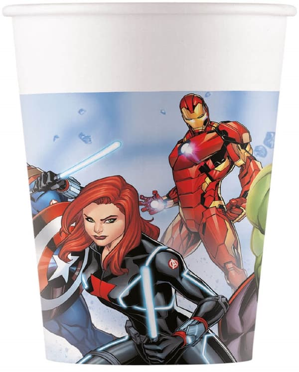 AVENGERS syntymäpäivämukit 200ml 8 kpl.