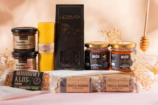 Presentkorg Te Honung Sylt Truffel Ljus Gåva Premium Redo