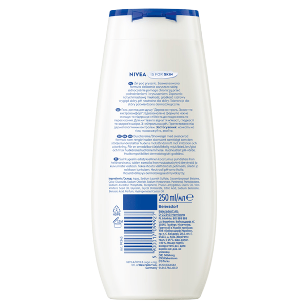 NIVEA Derma Control Defend Shower Gel 250ml