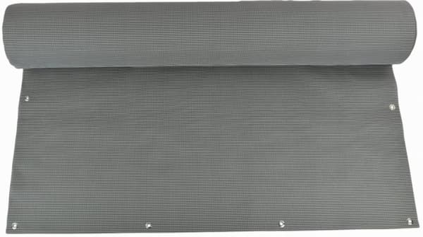 Altanafdækning med mesh, sølv, dekorativ, 1,2x3 m