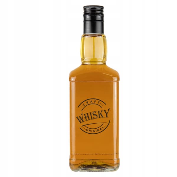 DANIELS 500 ml pullo WHISKY-painatuksella