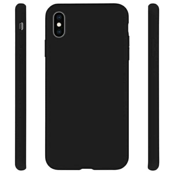 Xiaomi Redmi Note 9 Silicone -kotelo, musta/läpinäkyvä