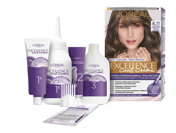 L'Oreal Excellence Creme hårtoning 6.11 ultragråbrun mörk blond