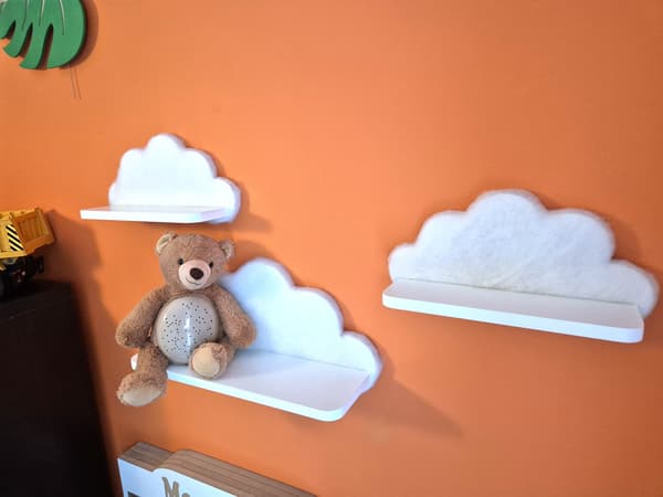 Cloud Shelves Sæt med 3 - Fluffy Cans