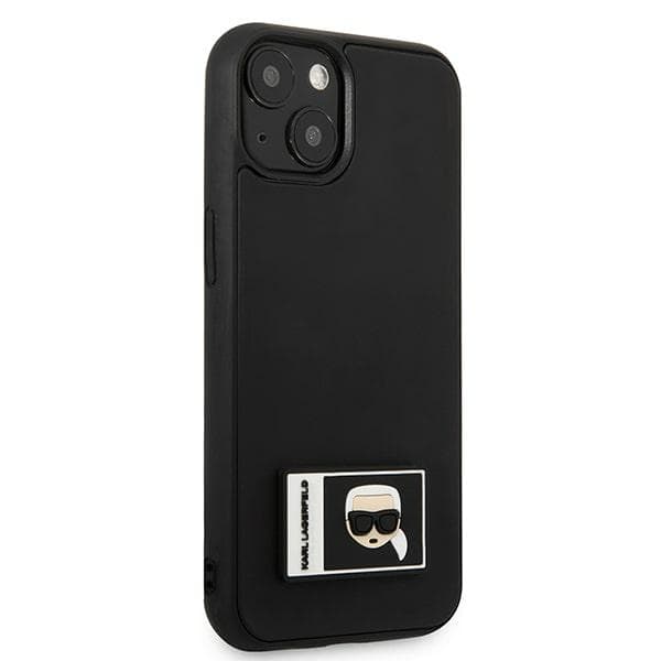 Karl Lagerfeld KLHCP13S3DKPK iPhone 13 mini 5.4 sort/sort hårdt cover Ikonik Patch
