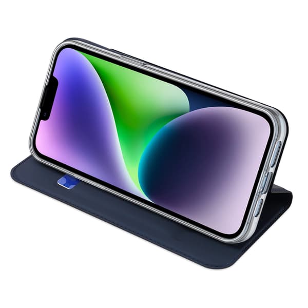 Dux Ducis Skin Pro iPhone 15 Plus -läppäkotelo lompakolla - sininen
