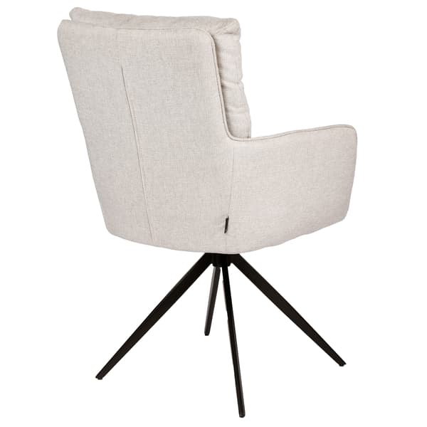 ELDO snurrstol klädd i beige tyg