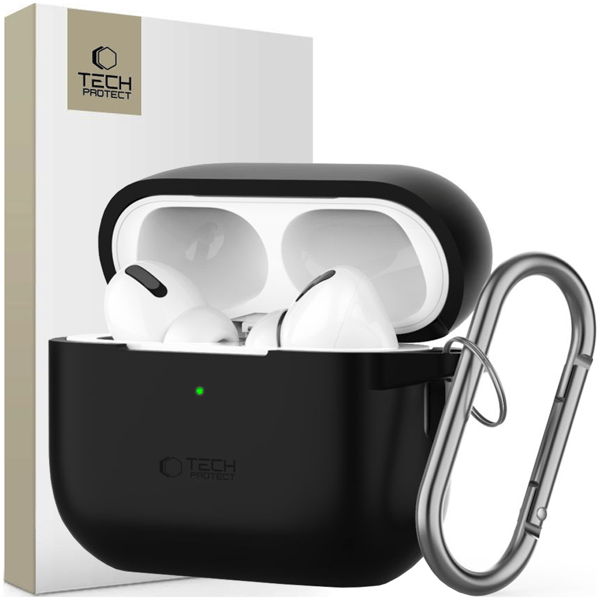 TECH-PROTECT SILIKONEKROG TIL APPLE AIRPODS PRO 1/2 SORT