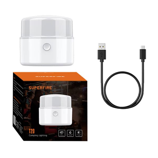 Superfire T20 campinglampe, 180 lm, USB
