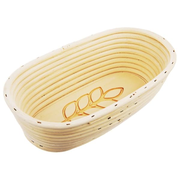 Rattan hævekurv til brød 1 kg / 26x13x9 cm