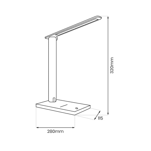 BORDLAMPA LED VIT MILAGRO ML1631