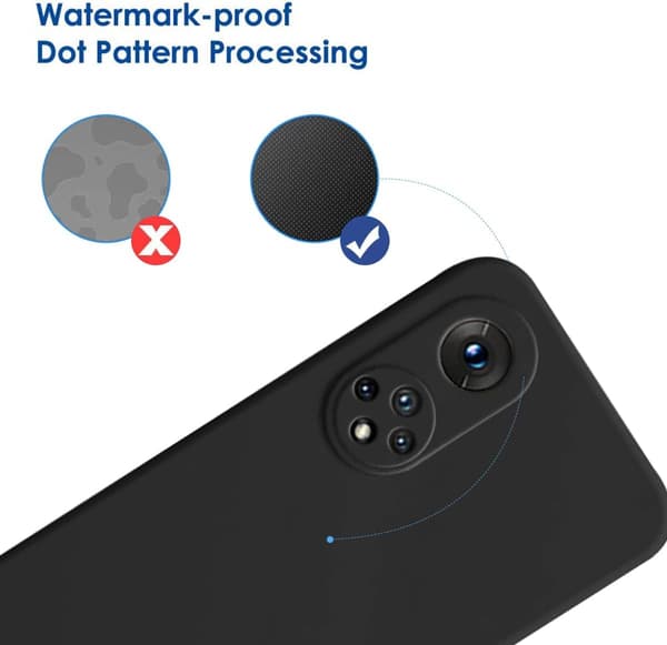 COVER TIL HUAWEI HONOR 50 SORT SILIKONE BAGSIDER