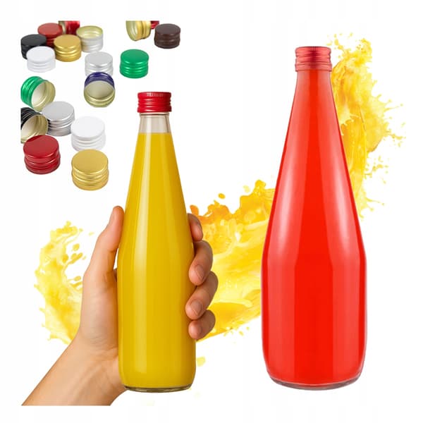 KROPLA flaska 700ML för JUICE, SIRAP, LIKÖR, VODKA ALKOHOL, GLASFLASKOR