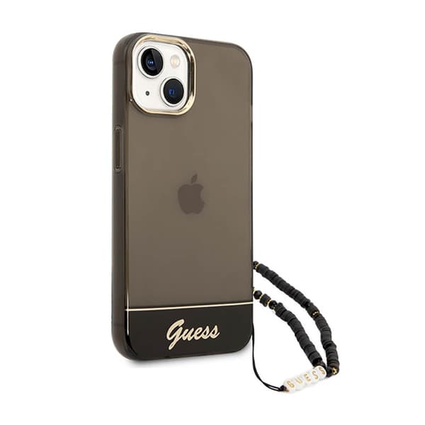 Guess Translucent Perlerem - iPhone 14 cover (sort)