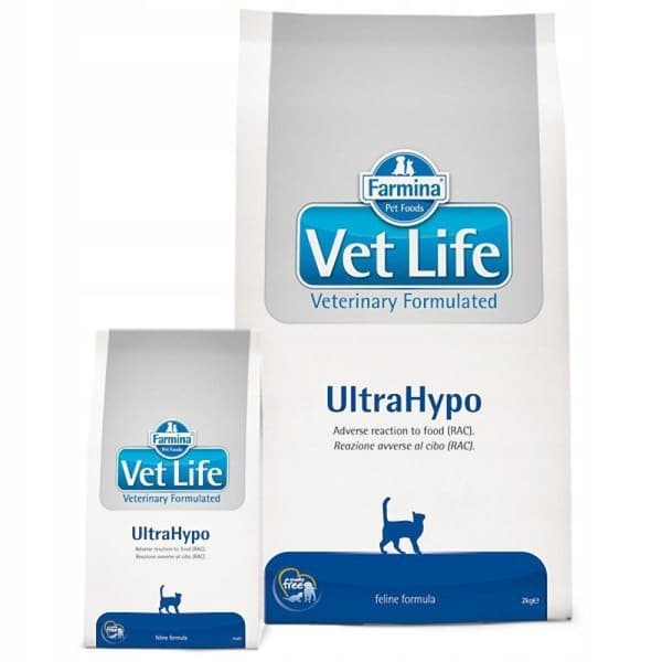 Farmina Vet Life Ultrahypo torrfoder för katter 5 kg