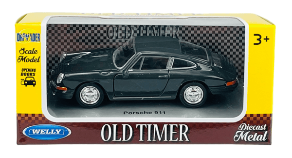 WELLY OLD TIMER PORSCHE 911 SORT 1:34 43770