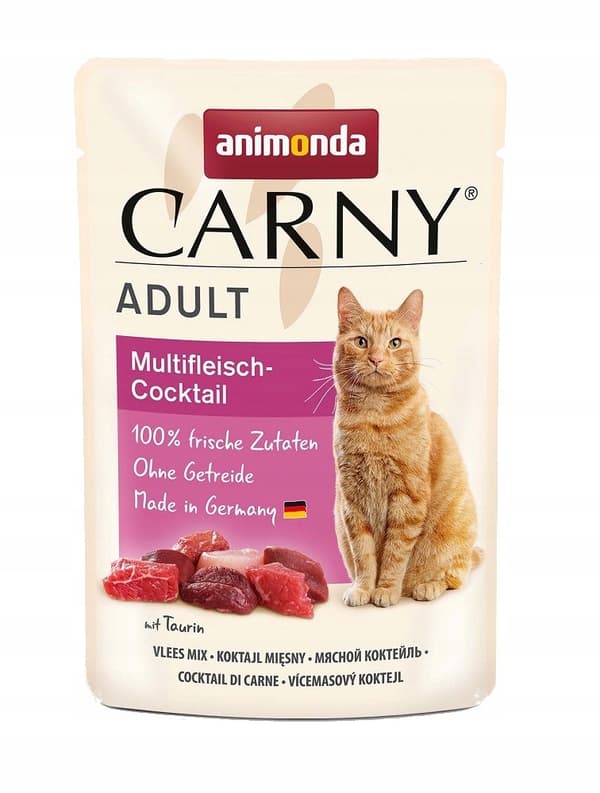 Animonda Carny vådfoder til voksne katte, blanding af smagsvarianter, 24x85g