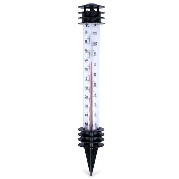 Udendørs termometer hvid stikket 23 cm