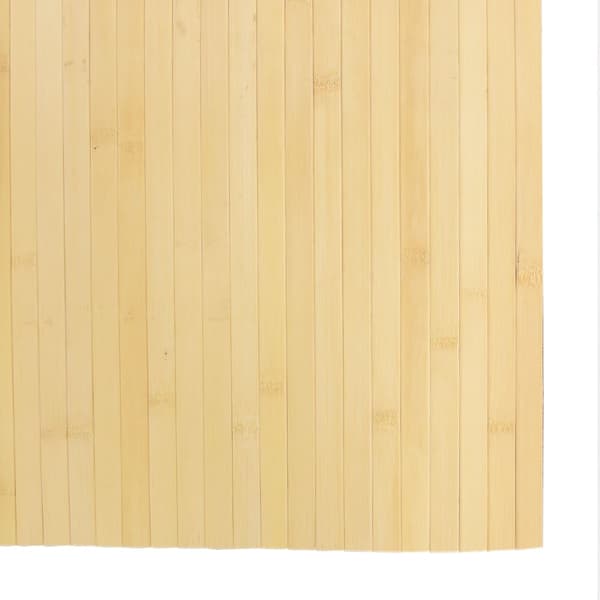 vidaXL Rektangulär matta, ljus naturfärgad, 80x100 cm, bambu
