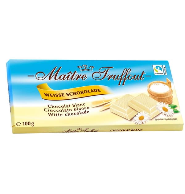 Maitre Truffout valkoinen suklaa 100 g