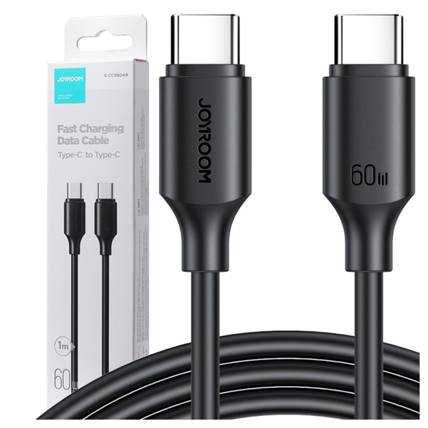 Joyroom S-CC060A9 USB-C-kaapeli 60W 1m (musta)