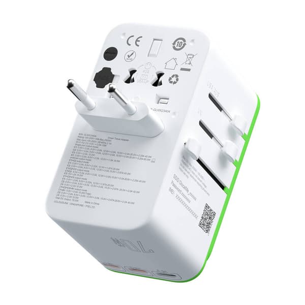 Roamplug-adapter med 4G/LTE Wi-Fi GlocalMe Cloud SIM-hotspot