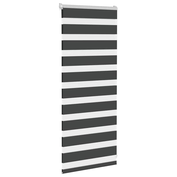 vidaXL Zebragardin, svart, tygbredd 55,9 cm, polyester