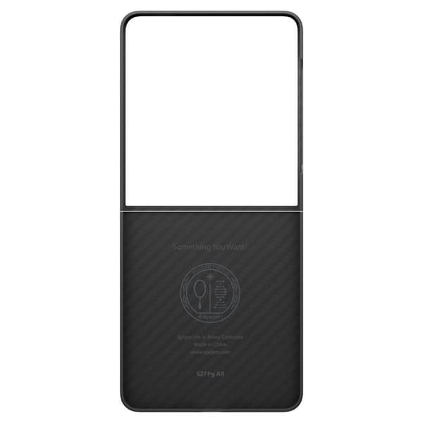 Spigen Airskin Aramid - Etui til Samsung Galaxy Z Flip 7 (Sort)