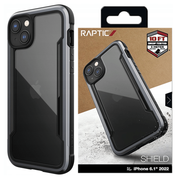 Raptic X-Doria Shield Case iPhone 14 Plus -suojakuori, musta