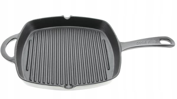 Massiv støbejernsgrillpande til grillning
