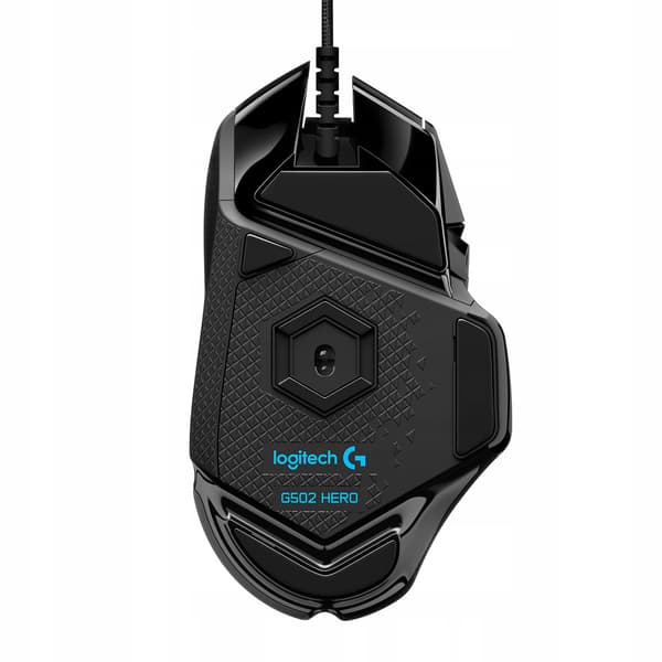 Logitech G502 HERO Gamingmus, 25600 DPI, Sort