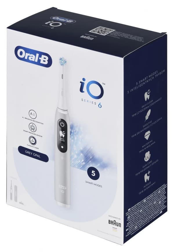 Oral-B iO Series 6 Grå Opal Tandbørste